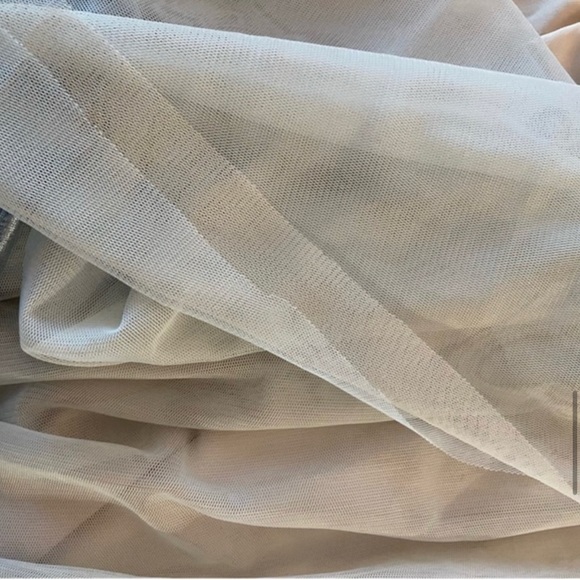 Girls Ballerina Dress in Baby Blue with Gold Sequins, double tulle skirt - Picture 13 of 15